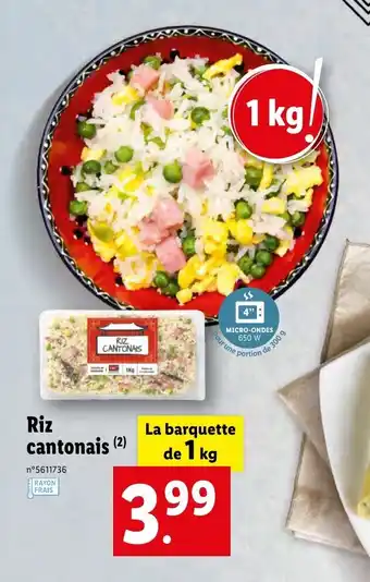 Lidl Riz cantonais offre