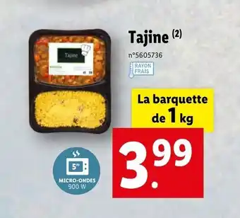Lidl Tajine offre