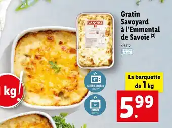 Lidl Gratin savoyard à l'emmental de savoie offre