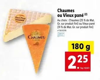 Chaumes ou vieux pané