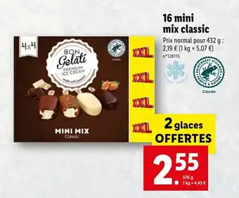 Lidl 16 Mini mix classic offre