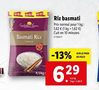 Lidl Riz basmati offre