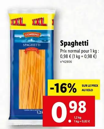 Lidl Spaghetti offre