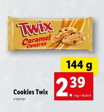 Lidl Cookies twix offre