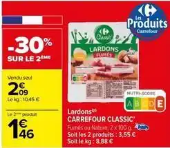 Carrefour Lardons offre