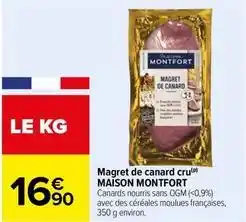 Carrefour Magret de canard offre