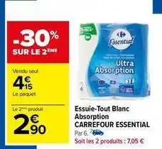 Carrefour Essuie tout offre