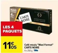 Carrefour Café moulu offre