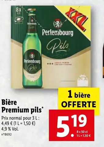 Lidl Bière premium pils offre