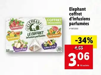 Lidl Elephant coffret d'infusion parfumées offre