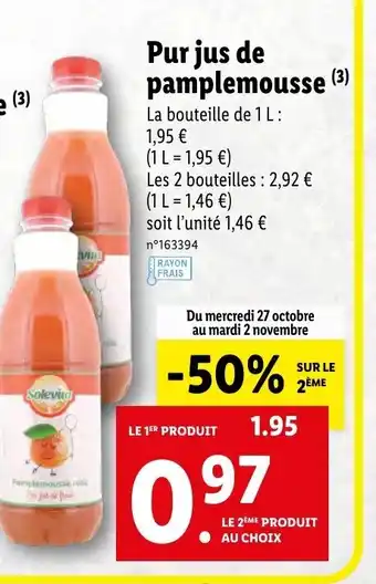 Pur jus de pamplemousse