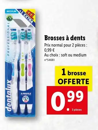 Lidl Brosses à dents offre
