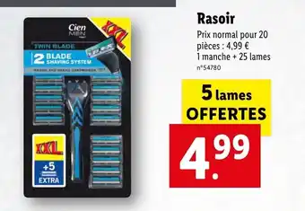 Lidl Rasoir offre