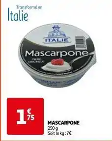 Auchan Italie - mascarpone offre