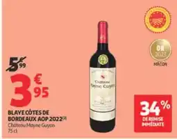 Auchan Bonne maman - confiture de fraise offre