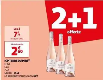 Auchan Listel - igp terre du midi offre