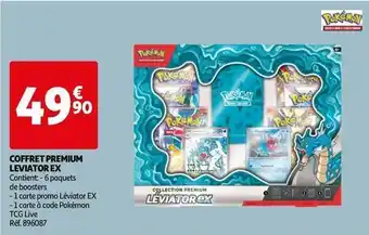 Auchan Pokemon - coffret premium leviator ex offre