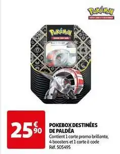 Auchan Pokemon - destinées de paldea offre