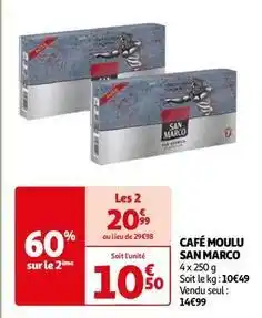 Auchan San marco - café moulu offre