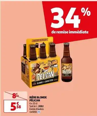 Auchan Pelican - biere blonde offre
