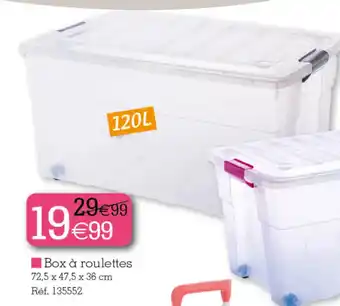Box à roulettes