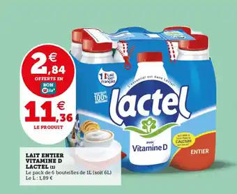 Utile LAIT ENTIER VITAMINE D offre