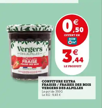 Utile CONFITURE EXTRA FRAISES / FRAISES DES BOIS VERGERS DES ALPILLES offre