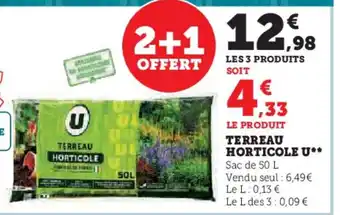 Hyper U TERREAU HORTICOLE U offre