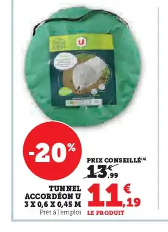 Hyper U TUNNEL ACCORDÉON U offre
