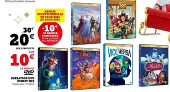 Super U Disney operation dvd disney mix offre