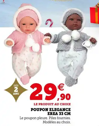 Hyper U Poupon elegance erea 33 cm offre