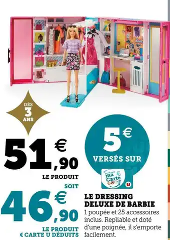 Hyper U Barbie le dressing deluxe de barbie offre