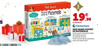 Hyper U Clementoni mon grand coffret de maternelle offre