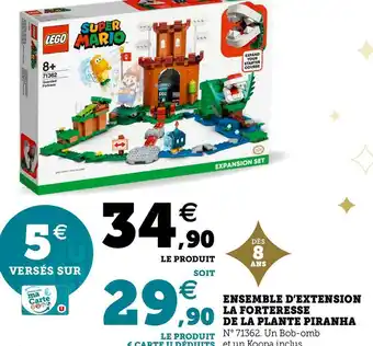 Hyper U Ensemble d’extension la forteresse de la plante piranha offre