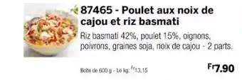 Thiriet 87465 - Poulet aux noix de cajou et riz basmati offre