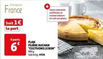 Auchan Filiere auchan - flan cultivons le bon offre