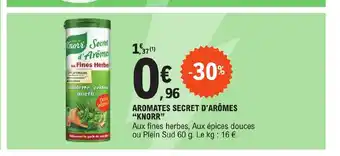 E.Leclerc AROMATES SECRET D'ARÔMES "KNORR" offre