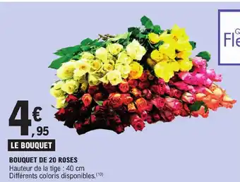 E.Leclerc BOUQUET DE 20 ROSES offre