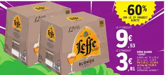 E.Leclerc BIÈRE BLONDE "LEFFE” offre