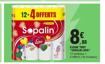 E.Leclerc ESSUIE TOUT "SOPALIN LOVE" offre