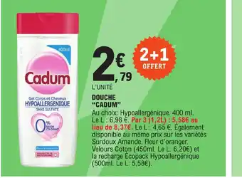 E.Leclerc DOUCHE "CADUM" offre