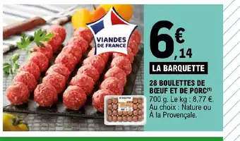 E.Leclerc Express 28 BOULETTES DE BŒUF ET DE PORC offre