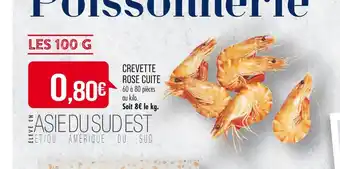 Match CREVETTE ROSE CUITE offre