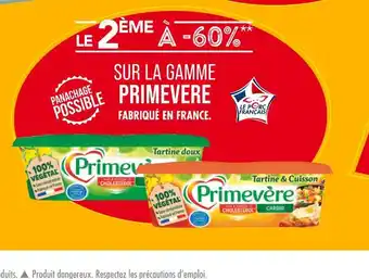 Match PRIMEVERE LE 2ÈME À -60% SUR LA GAMME PRIMEVERE offre