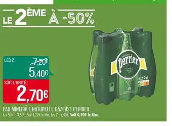 Match PERRIER EAU MINÉRALE NATURELLE GAZEUSE offre