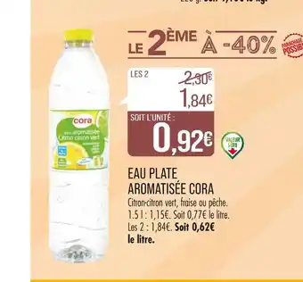 Match CORA EAU PLATE AROMATISÉE offre