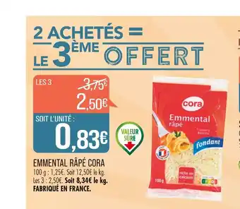 Match CORA EMMENTAL RÂPÉ offre