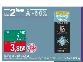 Match LENOR PARFUM DE LINGE ▲ offre