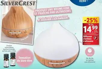 Lidl SILVERCREST Diffuseur d’arômes à ultrasons offre