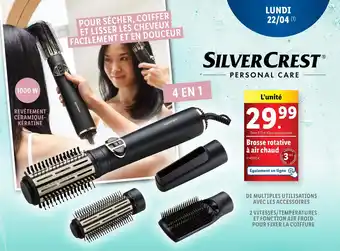 Lidl SILVERCREST Brosse rotative à air chaud offre